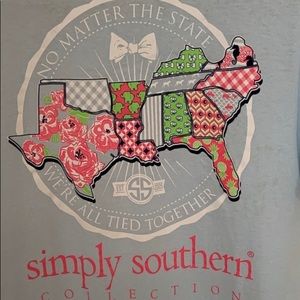 Simply Southern girls t-shirt size youth Large
